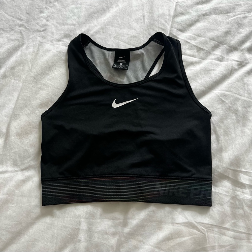 Nike pro hypercool rainbow mesh top small